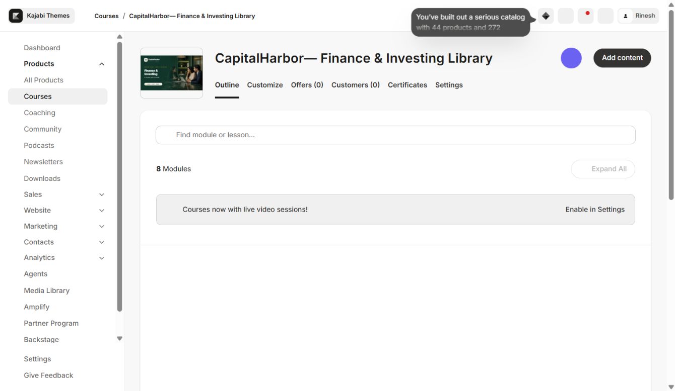 CapitalHarbor's verified finance and investing outline.
