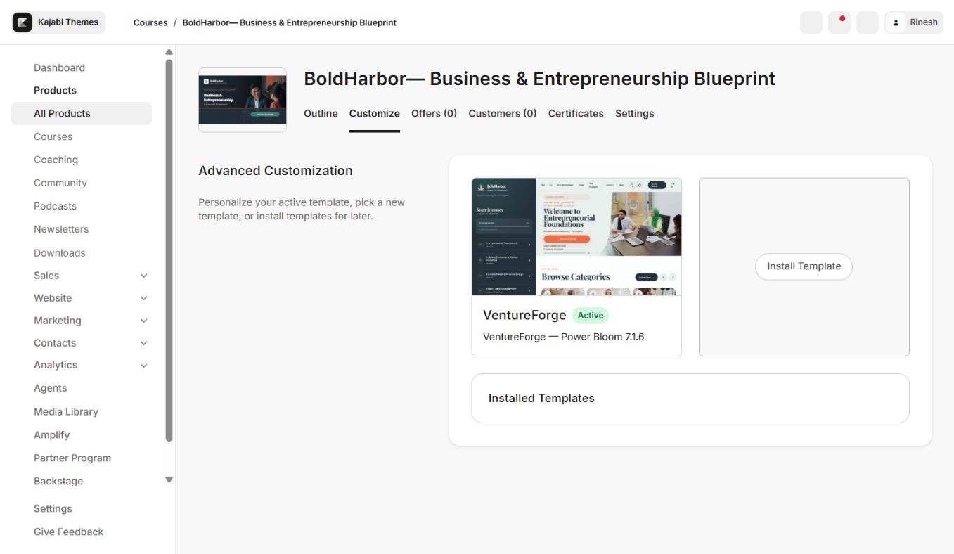 VentureForge 7.1.6 installed in BoldHarbor.