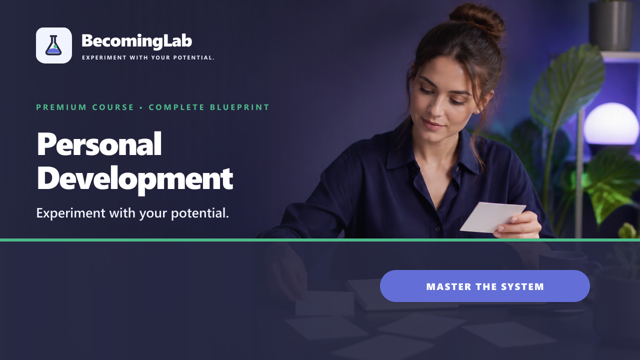 BecomingLab — Personal Development Mastery template preview